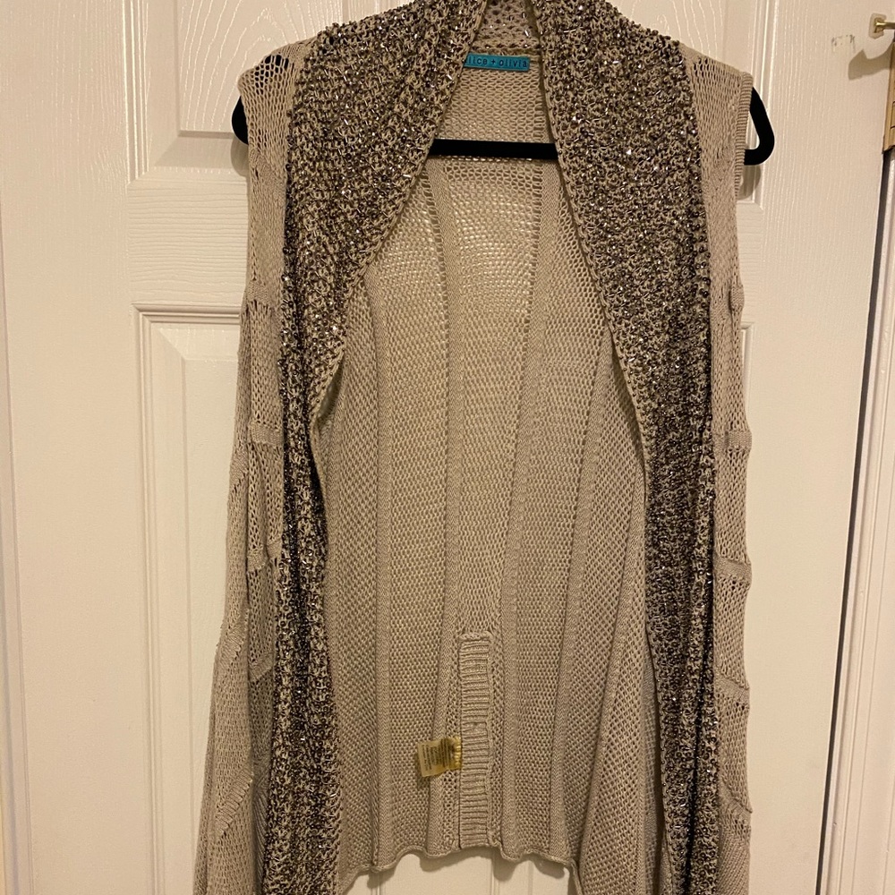 Alice & Olivia gillet/sweater duster